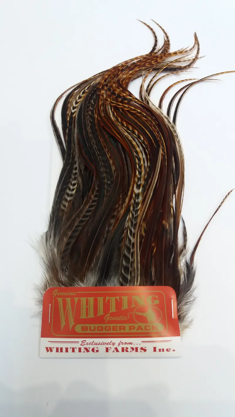 Whiting Bugger Pack in Barred Dark Ginger